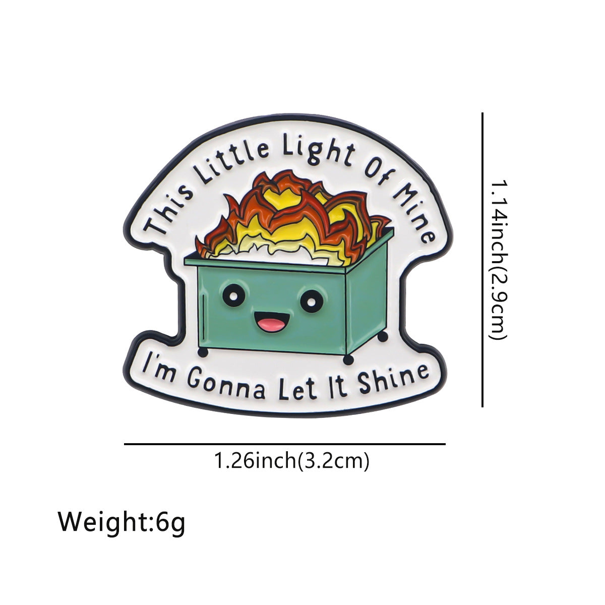 Wholesale Trash Quotations Brooch