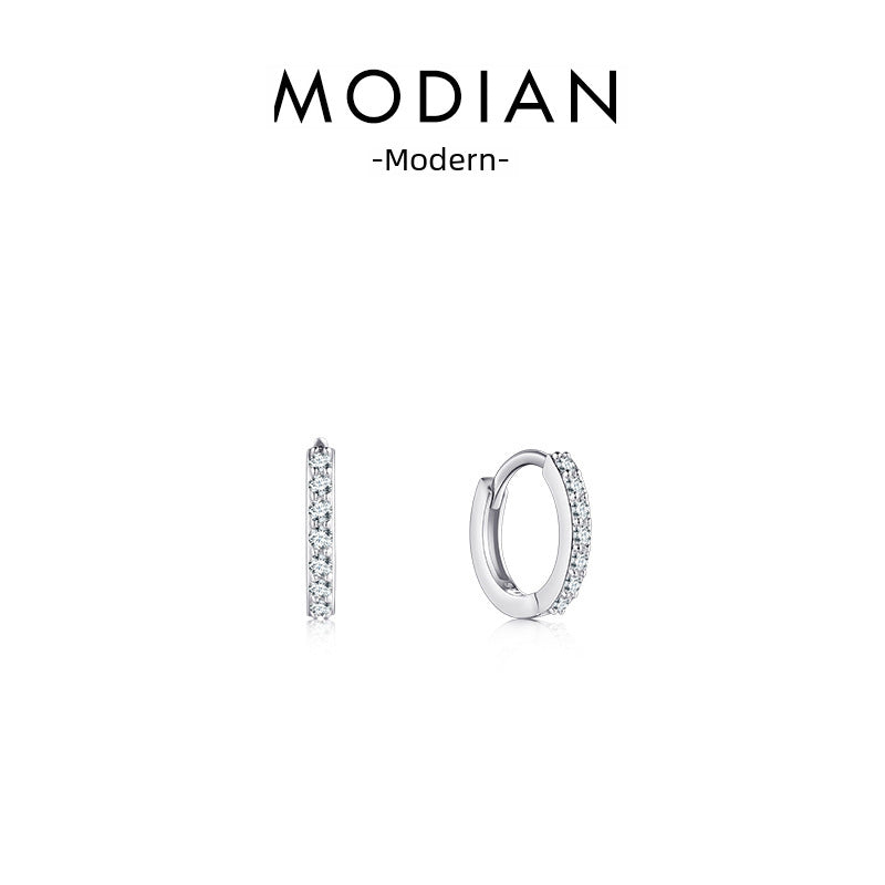 Wholesale  full diamond S925 sterling silver  ear ring temperament classic earrings