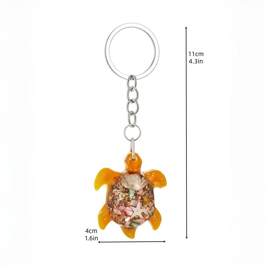 Wholesale Cute Marine Life Resin Turtle Keychain Pendant - Ocean Series Bag Charm,  Boutique Resale Accessory