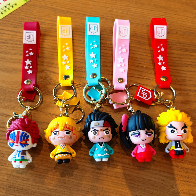 Wholesale Cartoon Cute Silicone Keychains ACC-KC-FanChe004