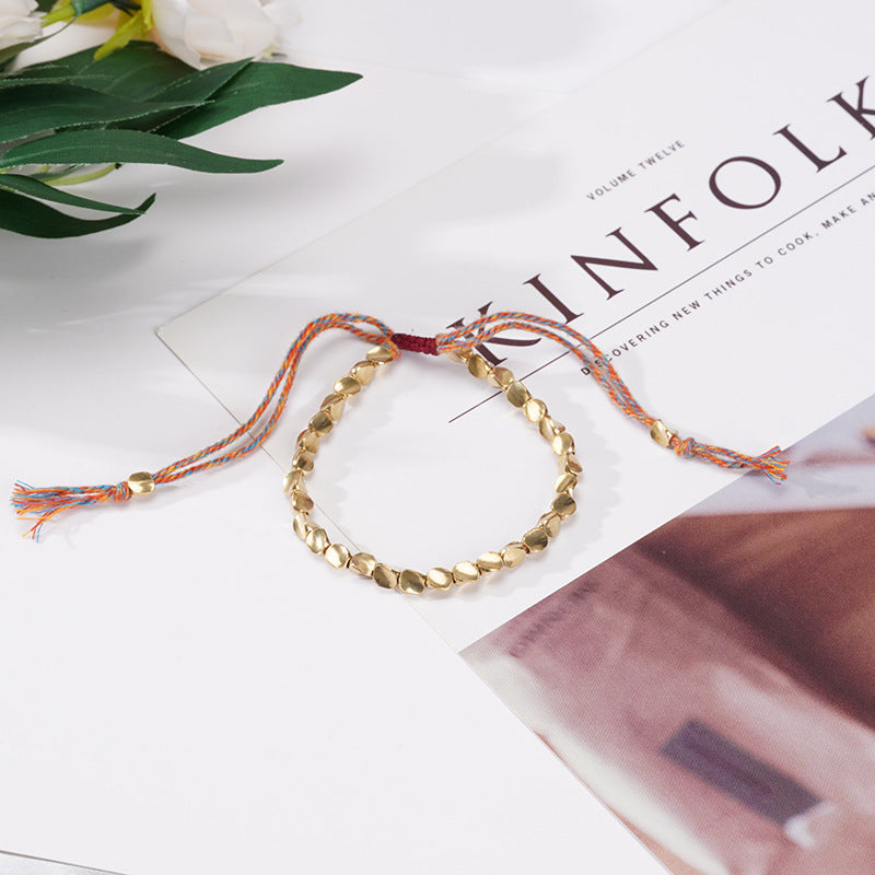 Wholesale 3pcs Braided Bracelet Special Shaped Beaded Tassel Bracelet ACC-BT-Pufei002