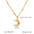 Wholesale Stainless Steel 18K Gold Drops Four-leaf Clover Moon Five-pointed Star Diamond Pendant Necklace