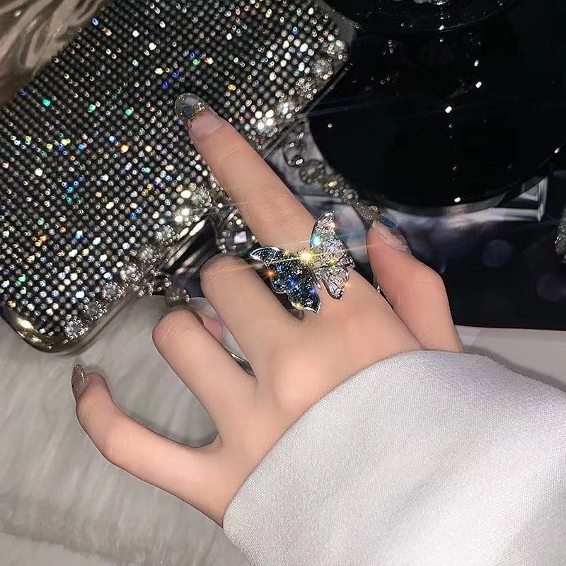 Wholesale Butterfly Open Adjustable Rings