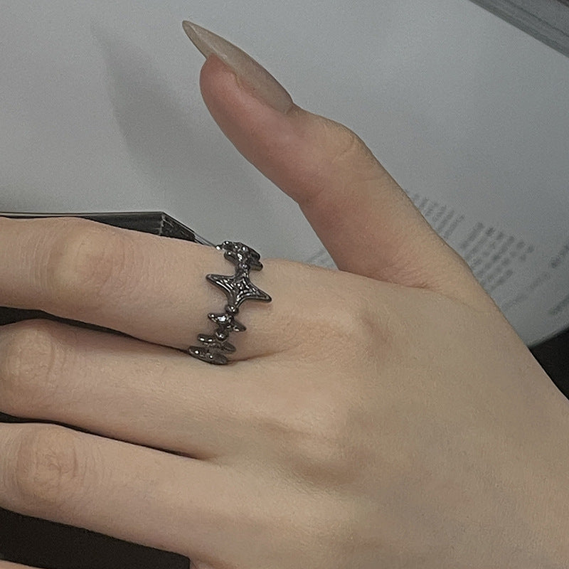 Wholesale Star Copper Open Adjustable Rings ACC-RS-JiuHao031