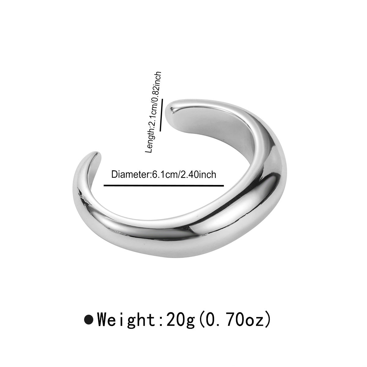 Wholesale oval pleated opening bracelet exaggerated  atmospheric bracelet