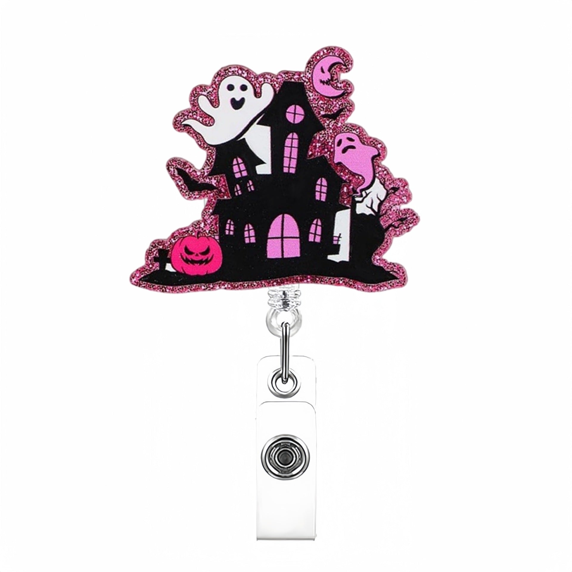 Wholesale Acrylic  Badge Reels Keychains