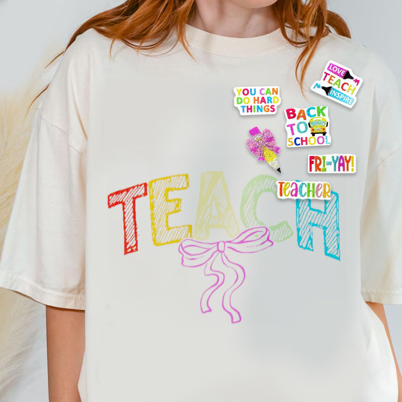 Wholesale  back to school season to encourage children bow pencil sparkling brooch