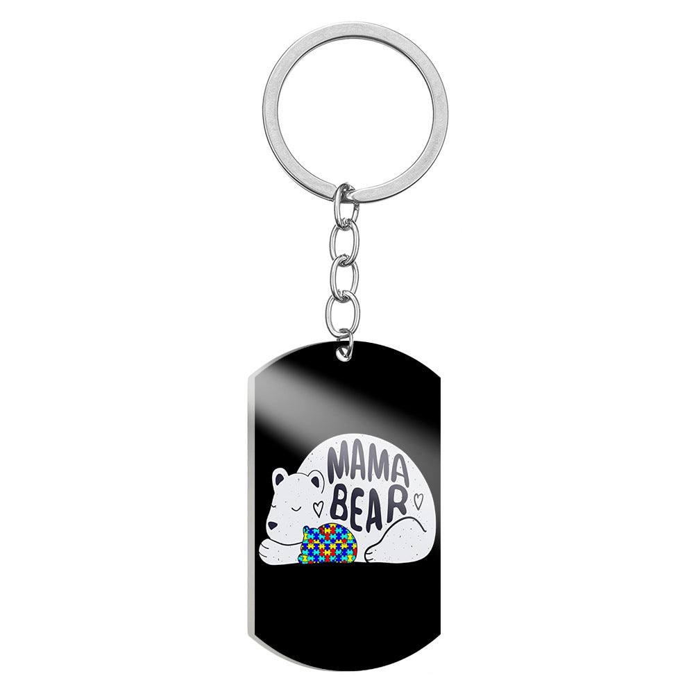 Wholesale Autistic Star Kids Stainless Steel Keychain ACC-KC-HuanYu007