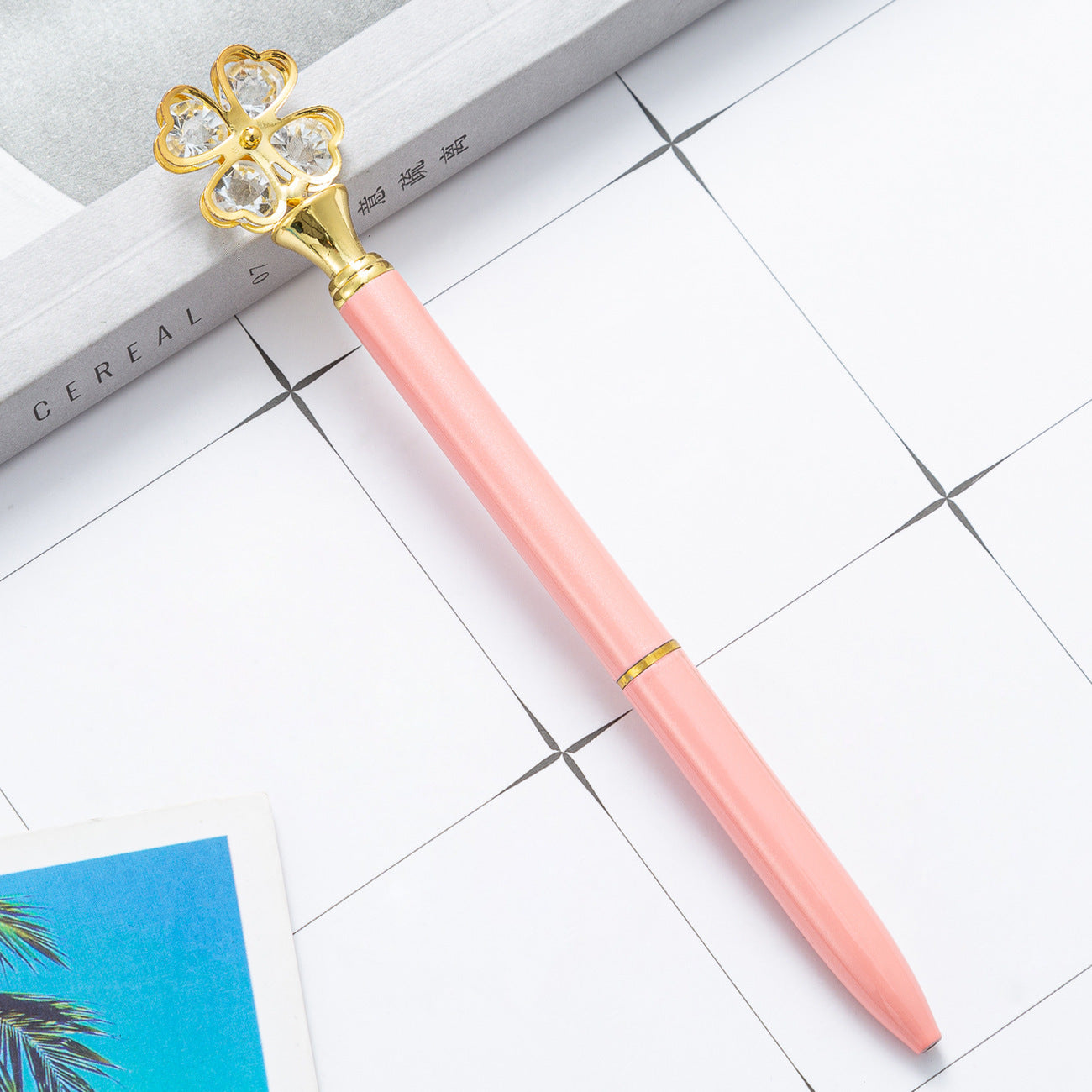 Wholesale  four-leaf clover shape wave point ballpoint pen