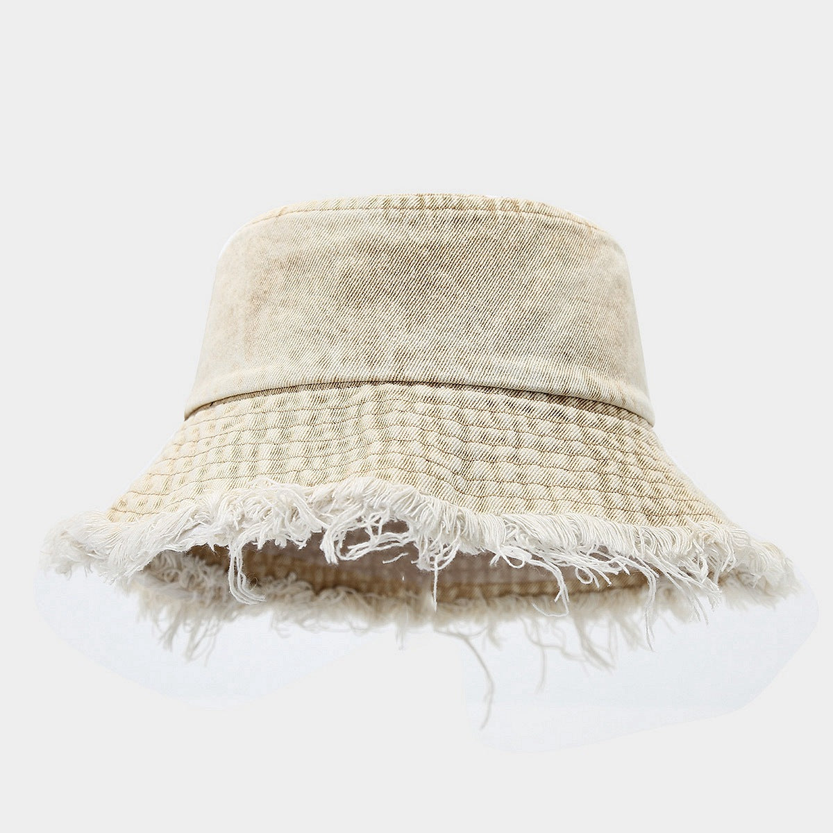 Wholesale  distressed rough Denim fisherman hat