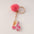 Wholesale Creative and Cute Red Fur Ball Letter Shell Handmade Glue Keychain Exquisite Pendant
