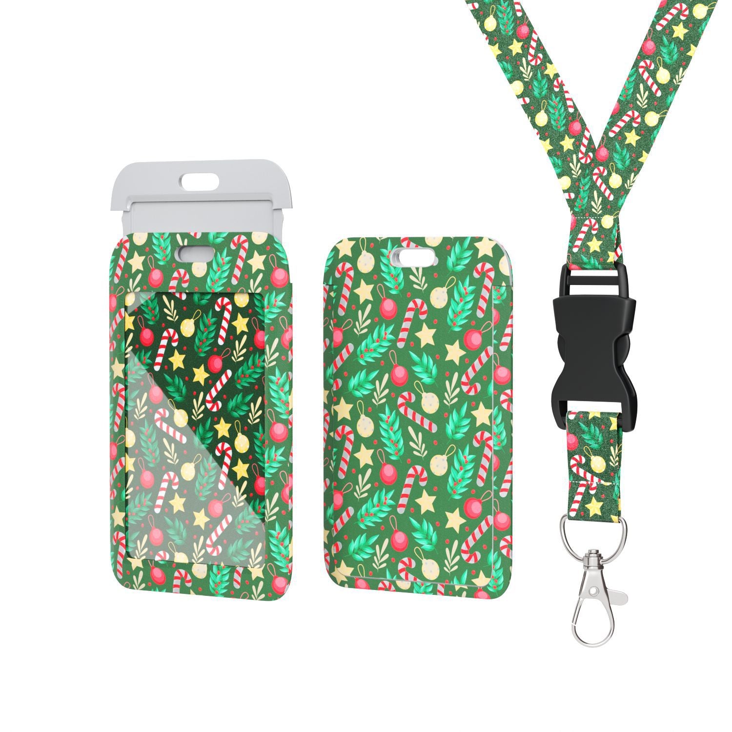 Wholesale 10pcs Christmas Lanyard Card Holder Keychain ACC-KC-LeBei001