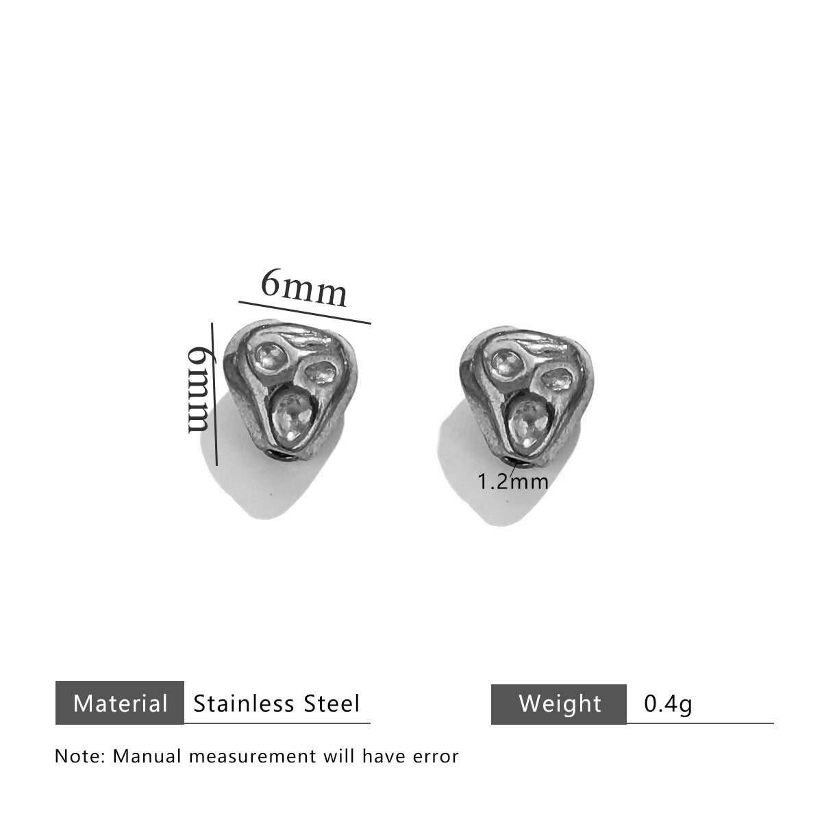 Wholesale 20pcs/pack stainless steel baroque wind beads