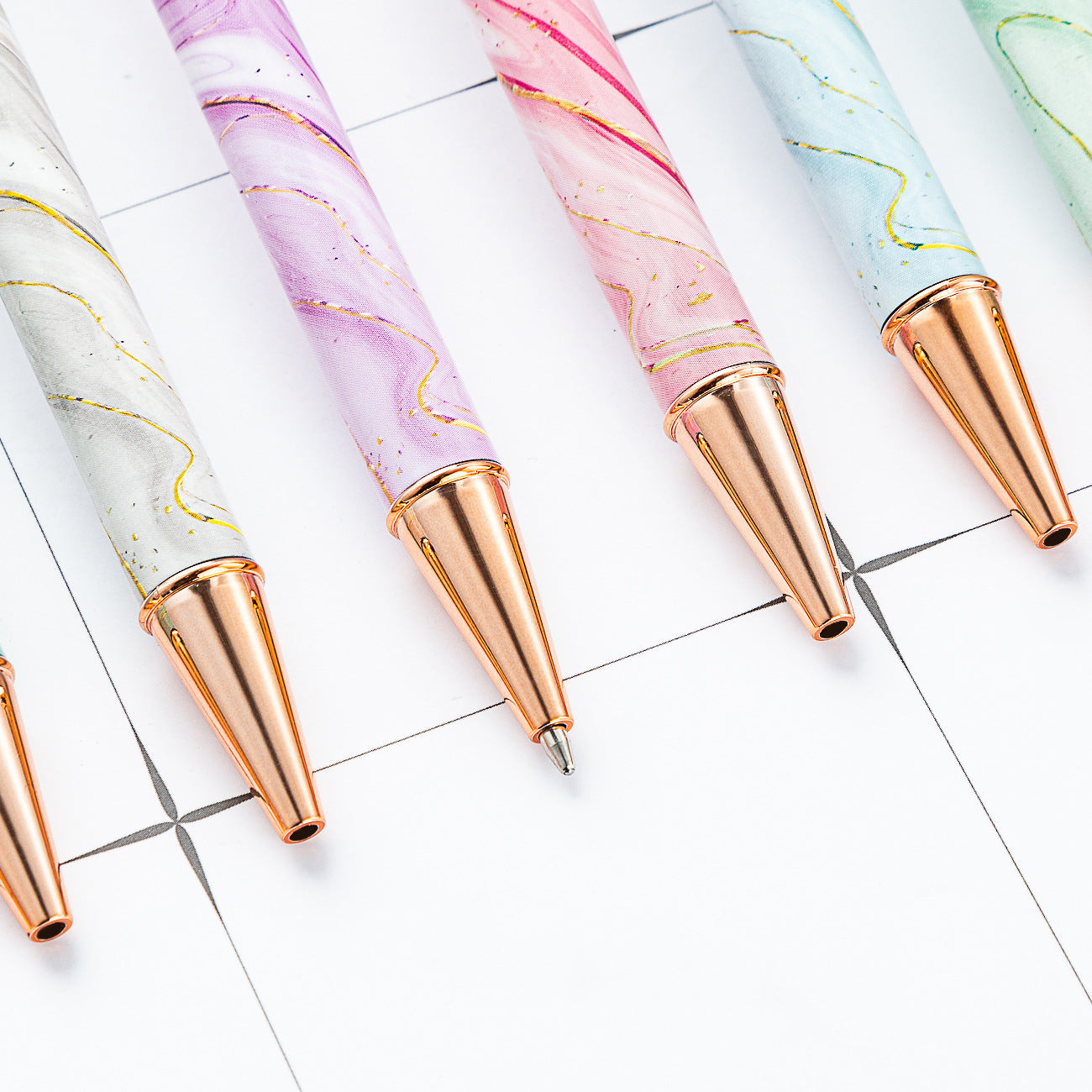 Wholesale  Metal Ballpoint Pen multicolor pattern simple advertising gift pen