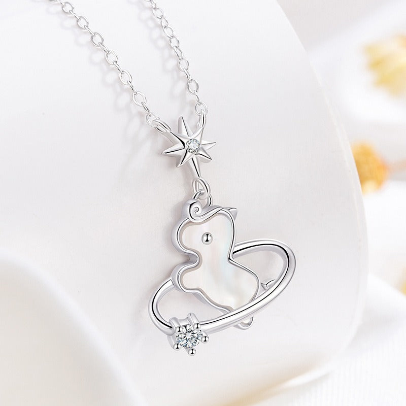 Wholesale 925 Sterling Silver Original Planet Pony Necklace