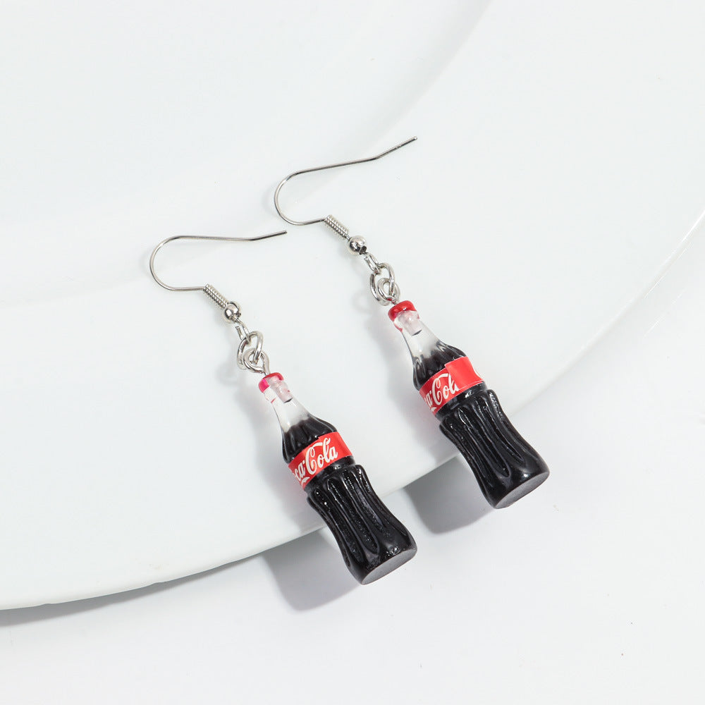 Wholesale Chic Food-Themed Resin Earrings - Fun Hamburger,  Fries,  Popcorn &  Chocolate Designs - Fashion Accessory for Everyday Wear or Gift