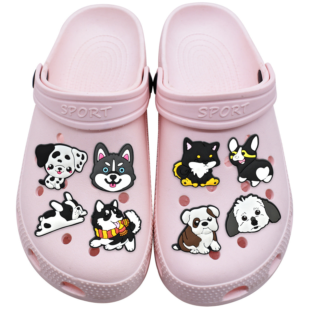 Wholesale Random 100pcs Cartoon Dog Series Shoes Accessories Shoes Charms