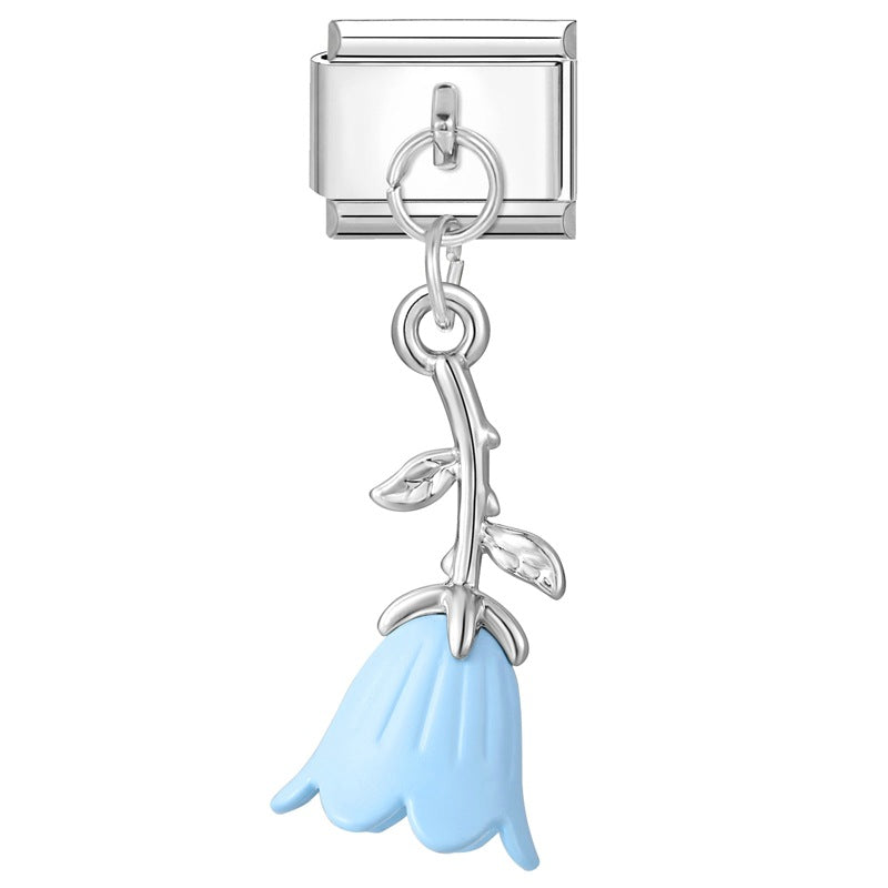 Wholesale Italian Charm Bracelet 9mm DIY Splicing Creative Pendant Stainless Steel Composable Bracelet