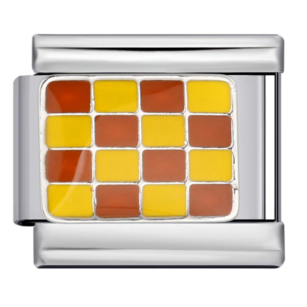 Wholesale Italian Charm Bracelet 9mm DIY Splicing Removable Colored Heart Stainless Steel Composable Bracelet