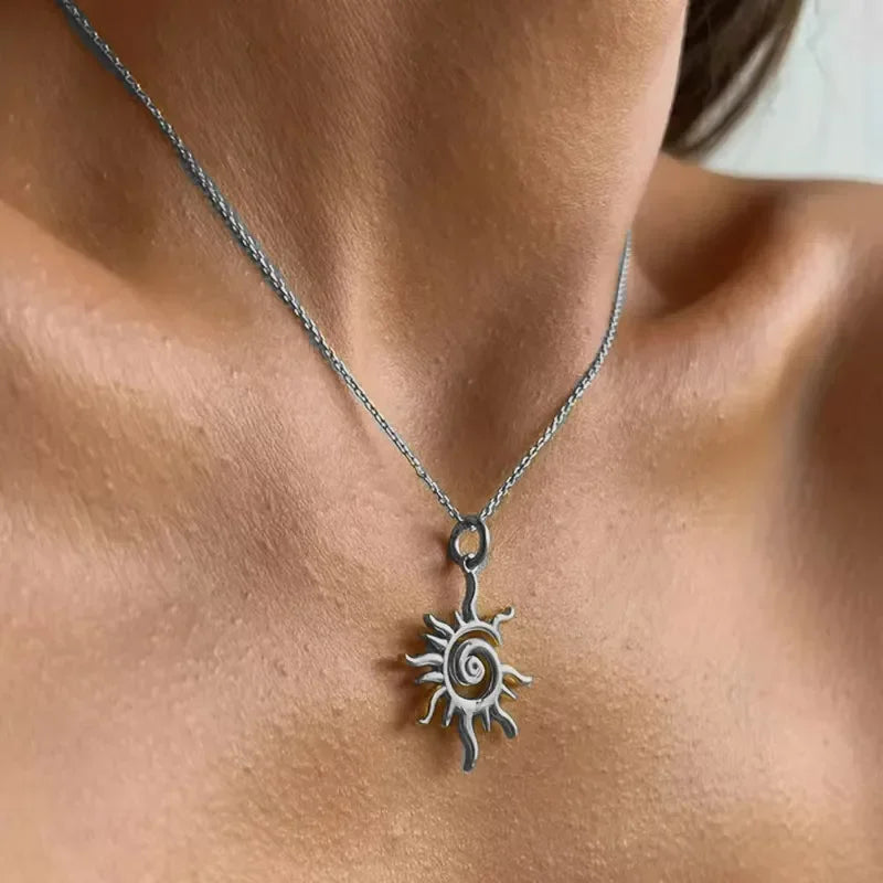 Wholesale Clavicle Chain Sunflower Necklace