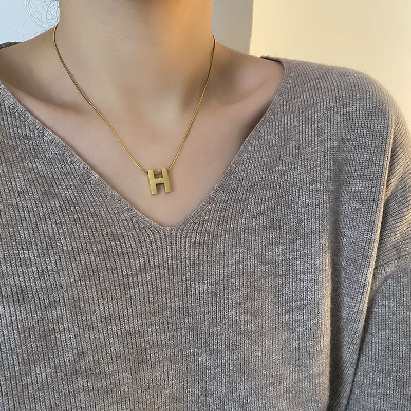 Wholesale Light Luxury Necklaces Titanium Steel Necklace Snake Bone Necklace ACC-NE-Yuxi011