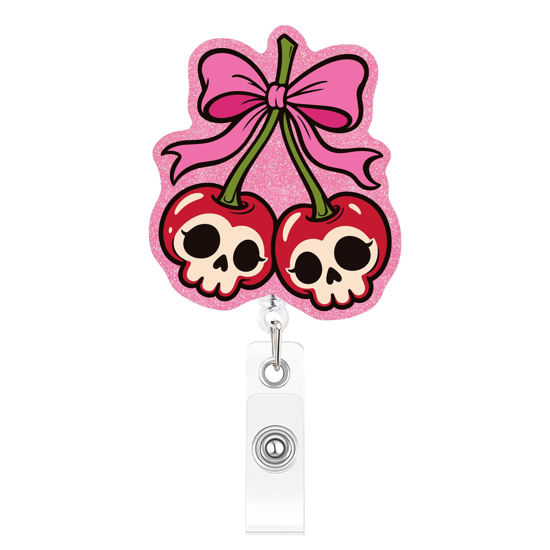Wholesale  Dessert Acrylic Retractable Badge Reel Fun Creative ID Card Holder Pendant Decorative Accessory For Boutique Resale