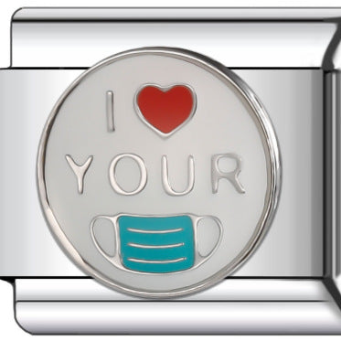 Wholesale  Italian Charm Bracelet 9mm DIY  balloon parallel fish  Creative Stainless Steel Composable Bracelet