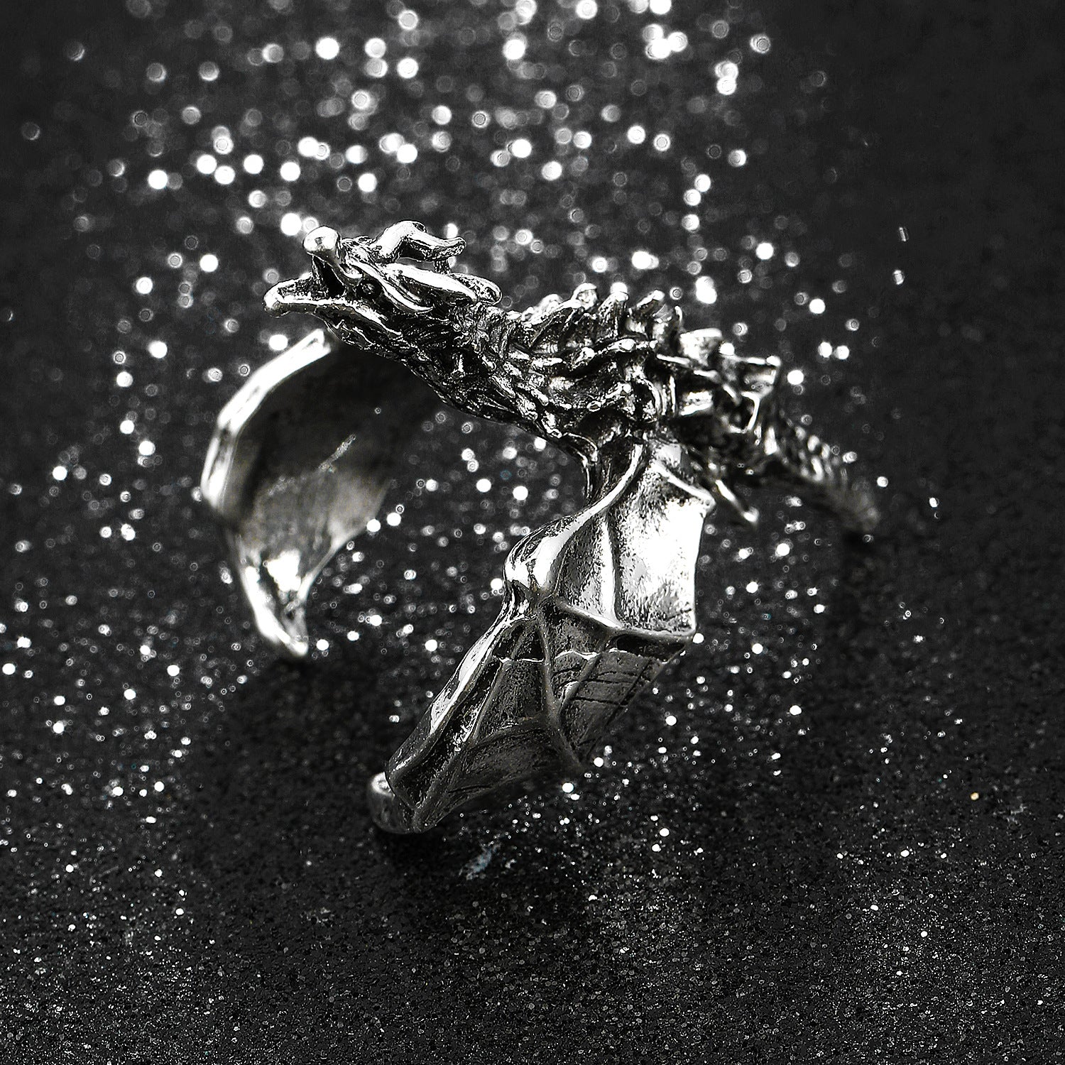 Wholesale Dragon Retro Style Ring Vintage Alloy Unisex Fashion Accessory