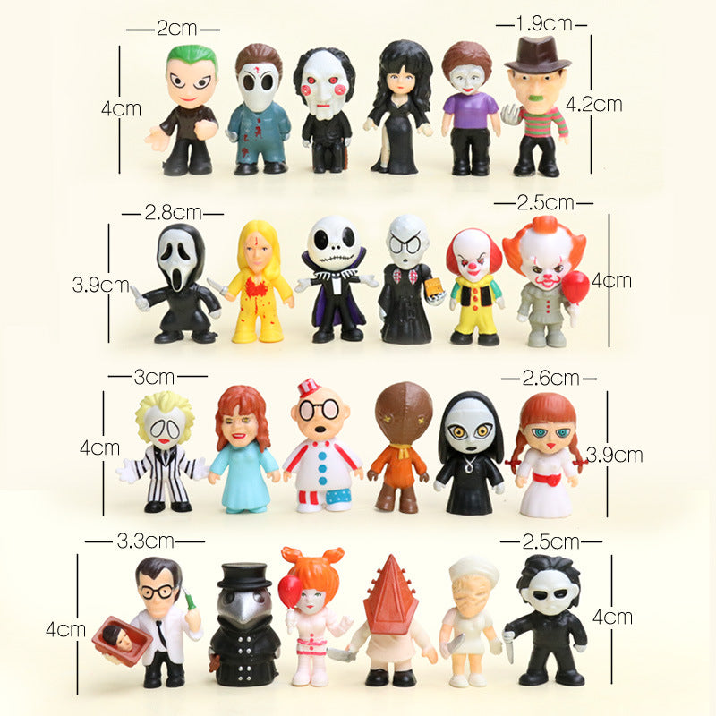 Wholesale  Night Horror Movie Clown Doll Cartoon Model Desktop Ornament