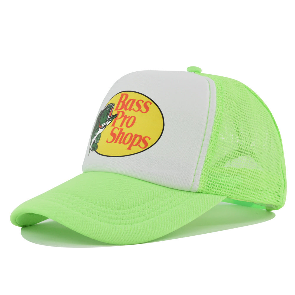 Wholesale Printed fish silk screen cap summer net Hat