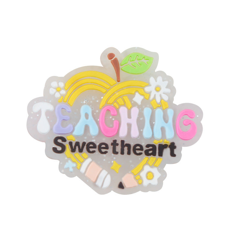 Wholesale Cartoon Teacher's Day Autism Care Focal Beads DIY Bead Accessories