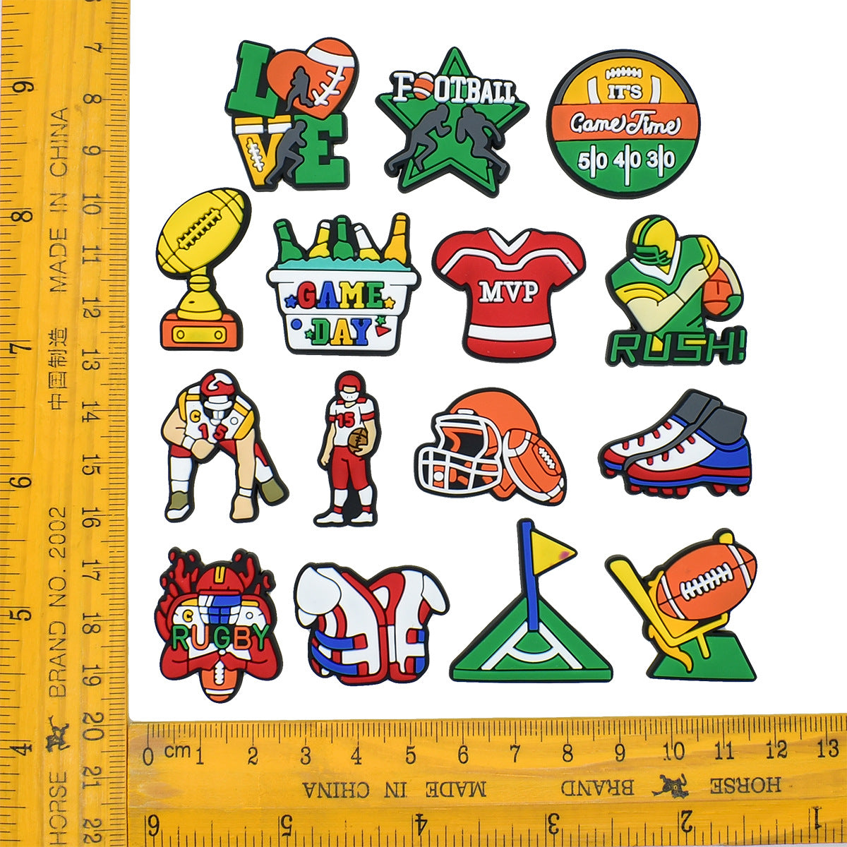 Wholesale Random 100pcs floral clogs PVC Soft Rubber Shoe Buckle Decoration