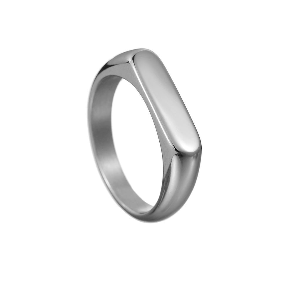 Wholesale Ins Style Stainless Steel Plain Ring,  Fashion Accessory Gift for Women