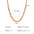 Wholesale Titanium Steel Light Luxury Golden  Clavicle Chain