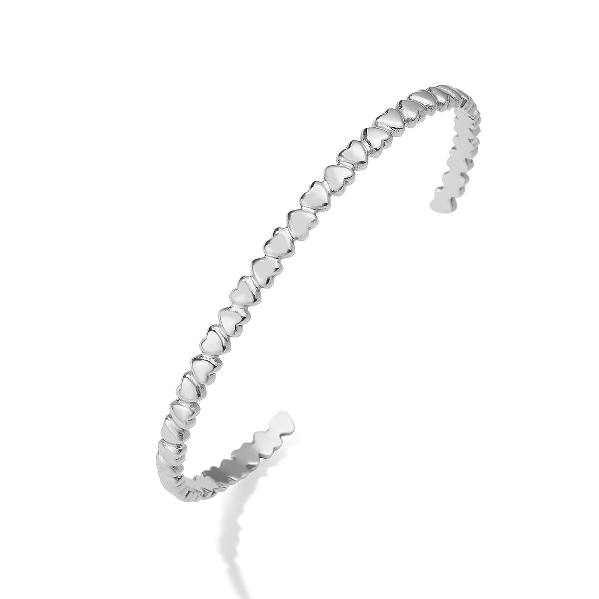 Wholesale 18K gold plated heart stainless steel bracelet