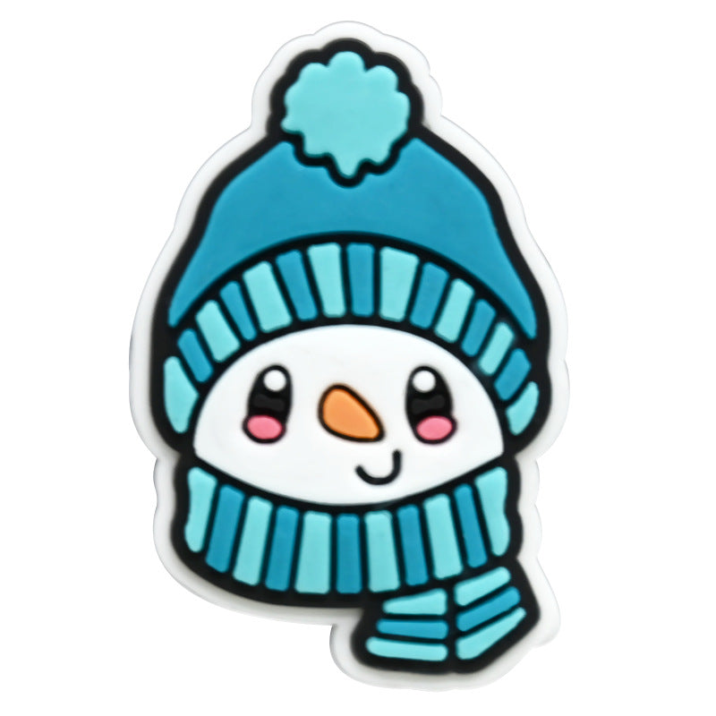 Wholesale Random 100pcs Winter PVC Soft Rubber Shoe Buckle Decoration ACC-SC-RYY058