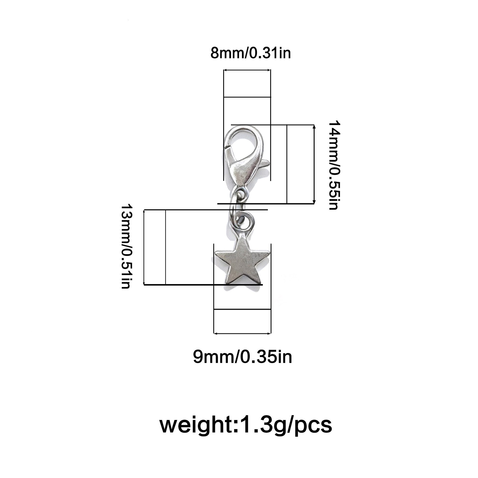 Wholesale Star moon  heart smiley face diamond pendant