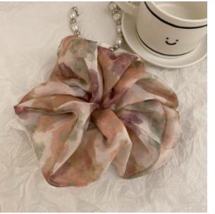 Wholesale satin dot large hair tie