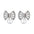 Wholesale  Retro Micro-inlaid Zircon Bow Earrings