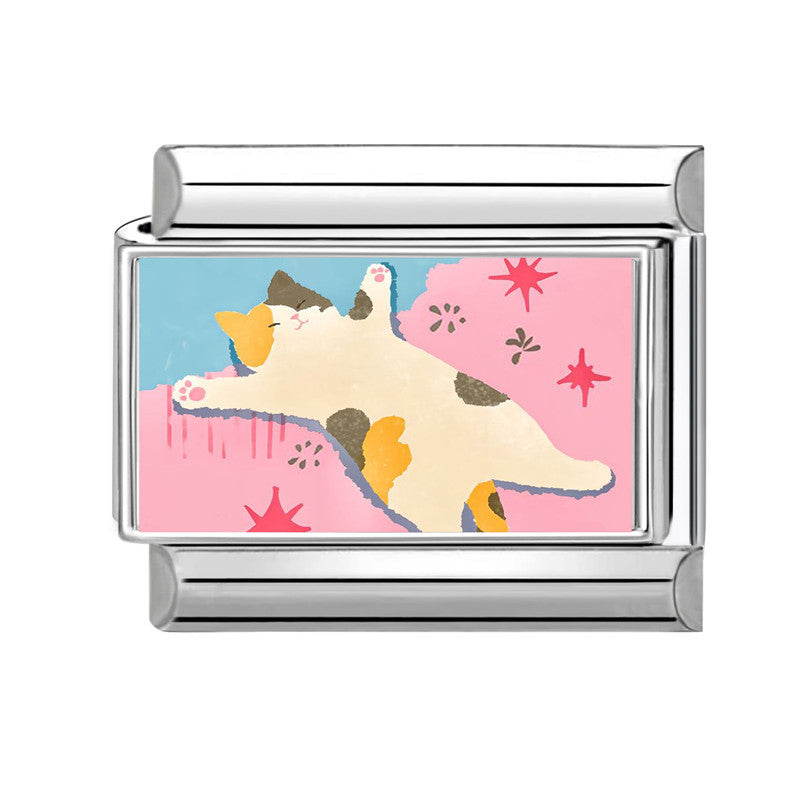 Wholesale Land Animal Italian Charms
 DIY pet Section Creative Stainless Steel Composable Bracelet