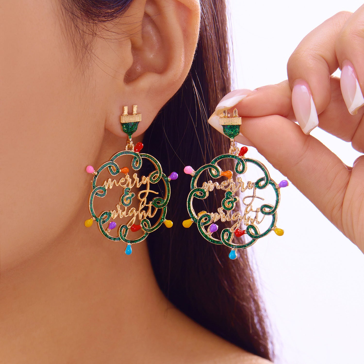 Wholesale Christmas bell earrings