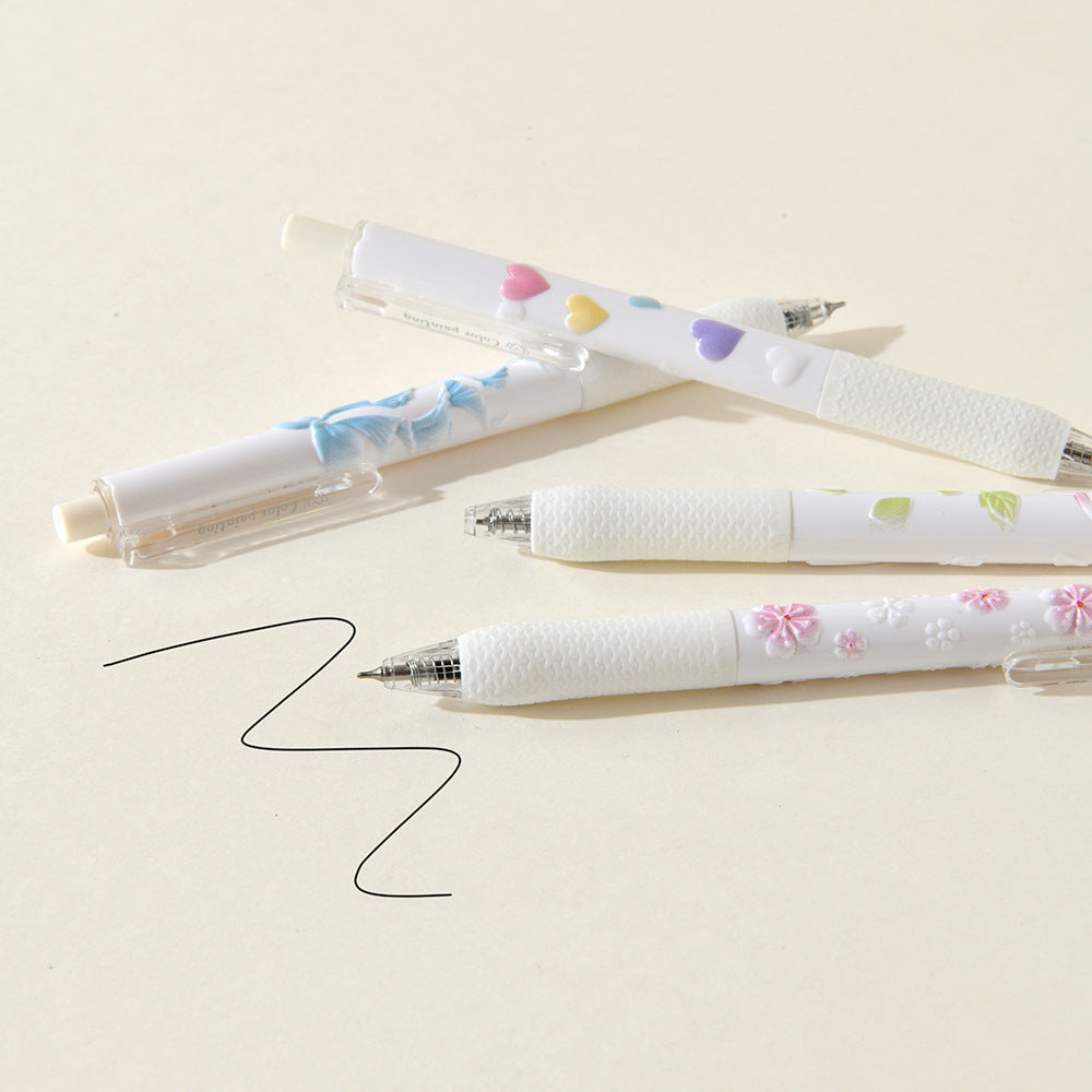 Wholesale leave white fragrance relief pen 3D gel pen ballpoint pen