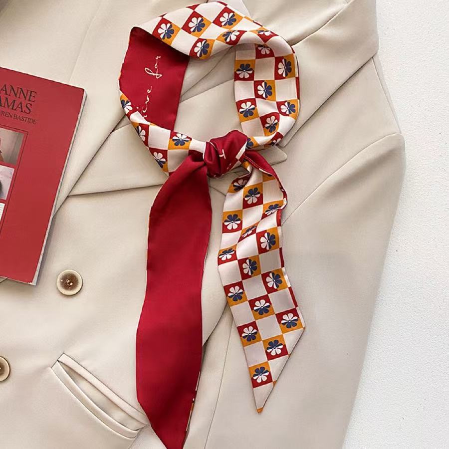 Wholesale  Red Double-Sided Silk f 90* 6cm Large Square Scarf