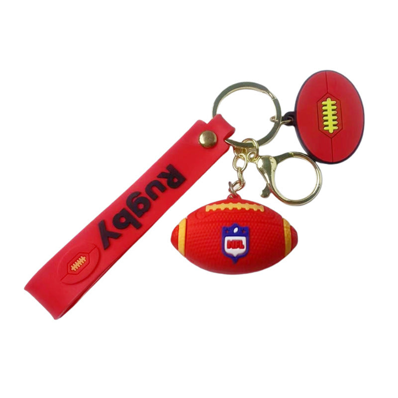 Wholesale Soft Rubber Football Keychains ACC-KC-WanXiang001