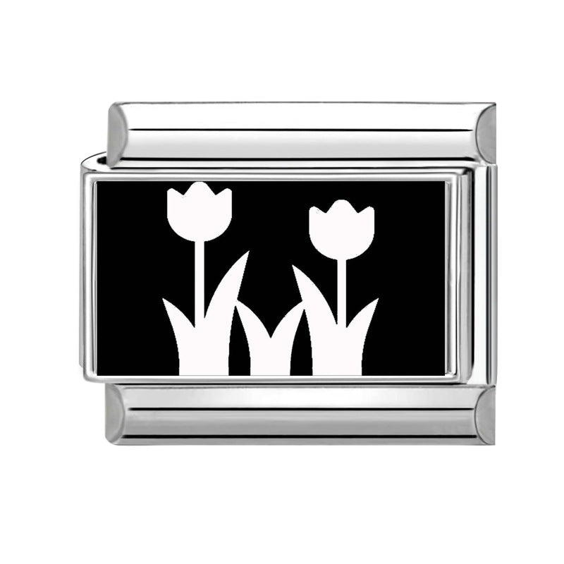 Wholesale  9mm Italian Charm Starter Bracelets DIY square Single Section Creative Stainless Steel Composable Bracelet