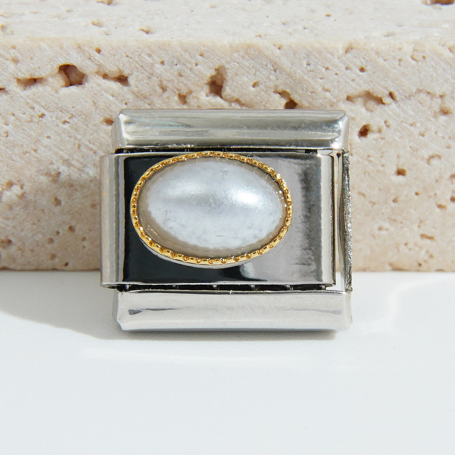 Bracelet de charme italien en gros de 9 mm Bridine d'épissage en acier inoxydable Bracelet composable