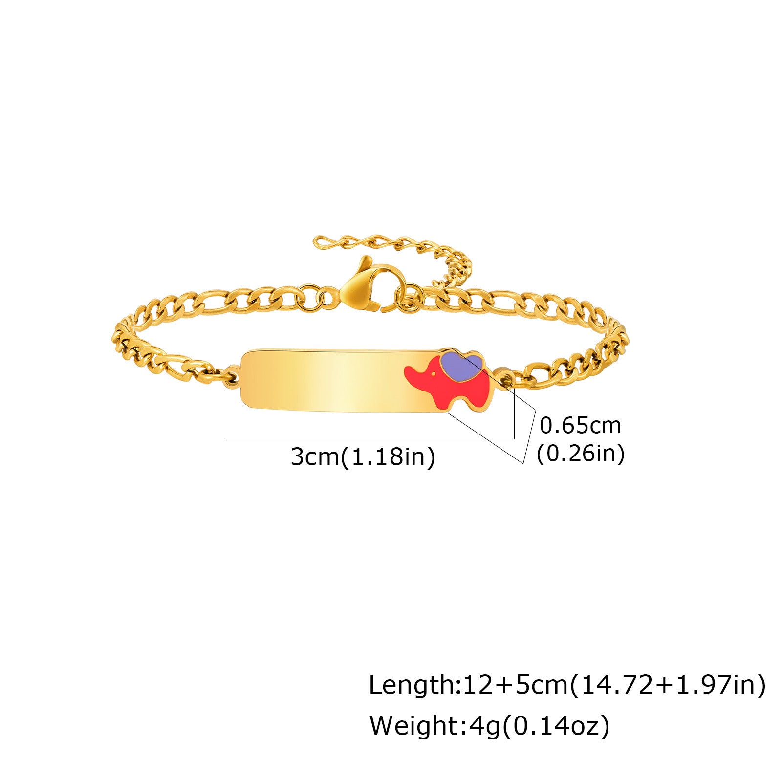 Wholesale Stainless Steel Gold Tone Resin Cute Bracelet For Women Kids Fashion Jewelry Accessory Everyday Casual Gift
