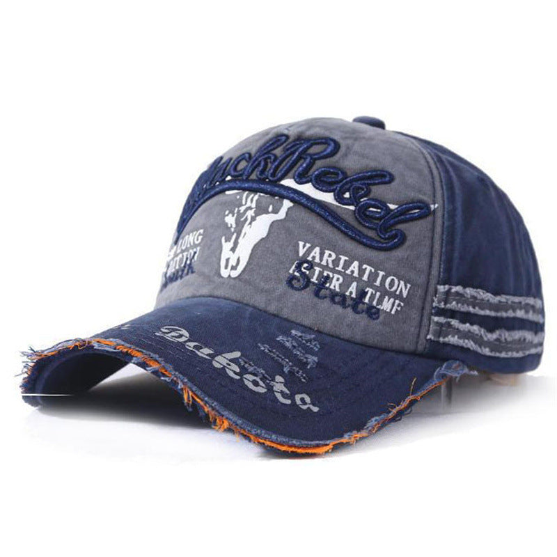 Wholesale Chic Embroidered Baseball Cap Black Casual Outdoor Sports Sun Hat For Men Women Fashion Accessory