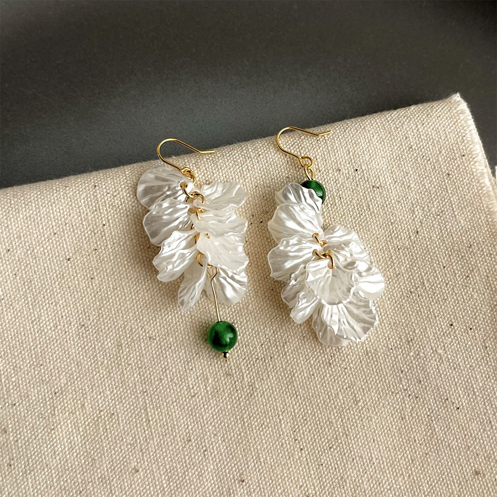 Wholesale  Elegant Long Tassel Flower Earrings