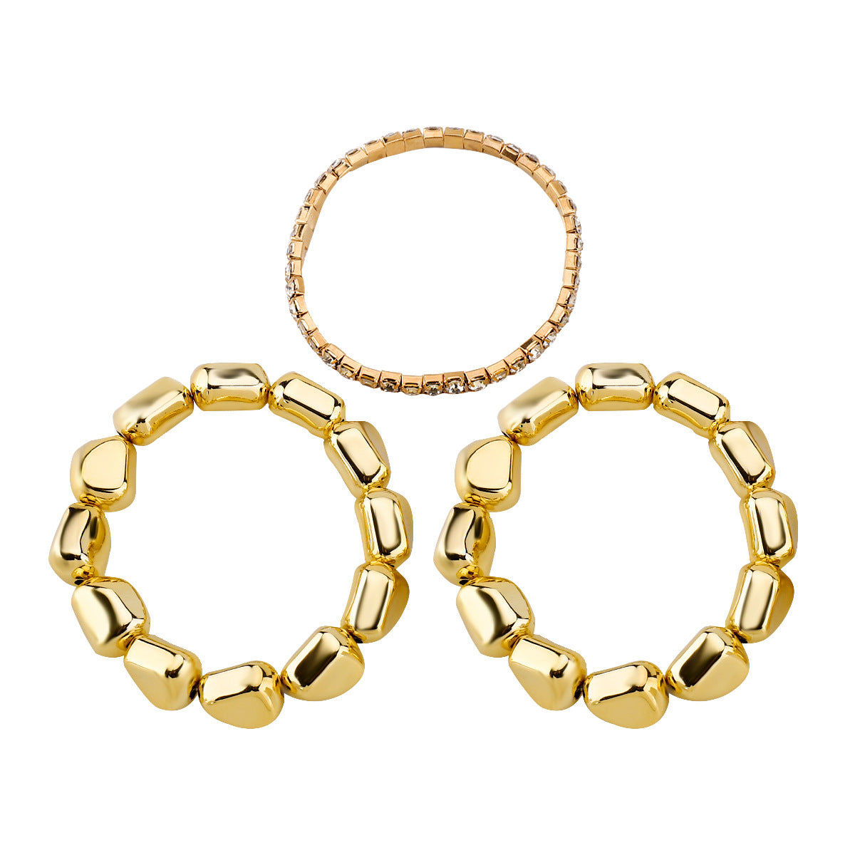 Wholesale Metal Irregular Geometry Bracelet  Rhinestone Bracelet